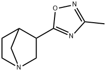 3-(3-methyl-1,2,4-oxadiazol-5-yl)-1-azabicyclo[2.2. 1]heptane 结构式