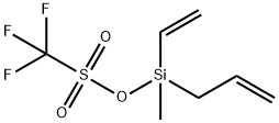 Methanesulfonic acid, 1,1,1-trifluoro-, ethenylmethyl-2-propen-1-ylsilyl ester Structure