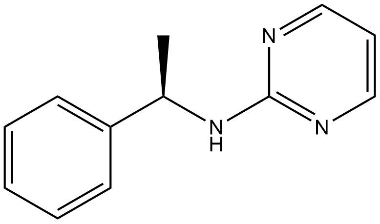 N-[(1R)-1-Phenylethyl]-2-pyrimidinamine Structure