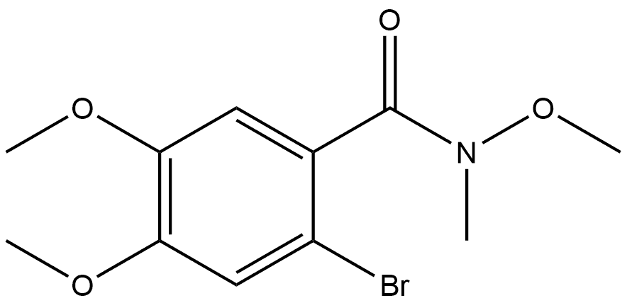 2-Bromo-N,4,5-trimethoxy-N-methylbenzamide 结构式