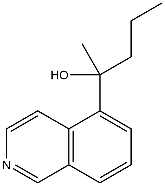 α-Methyl-α-propyl-5-isoquinolinemethanol Structure