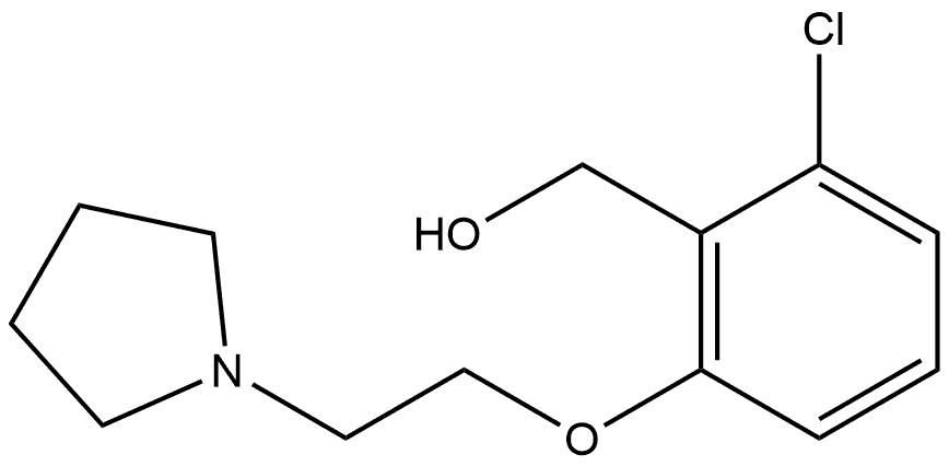 2-Chloro-6-[2-(1-pyrrolidinyl)ethoxy]benzenemethanol 结构式