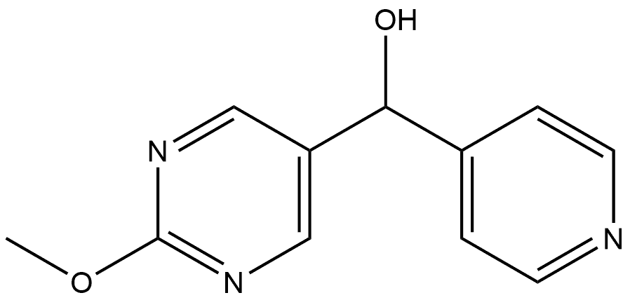 2-Methoxy-α-4-pyridinyl-5-pyrimidinemethanol Structure