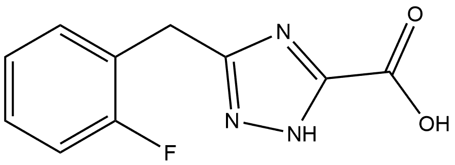 5-(2-氟苄基)-1H-1,2,4-三唑-3-甲酸, 1505382-38-6, 结构式