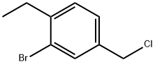 Benzene, 2-bromo-4-(chloromethyl)-1-ethyl- 结构式