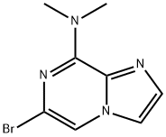 Imidazo[1,2-a]pyrazin-8-amine, 6-bromo-N,N-dimethyl- Structure