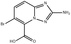 2-amino-6-bromo-[1,2,4]triazolo[1,5-a]pyridine-5-carboxylic acid Structure