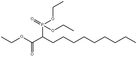 2-(二乙氧基亚膦基)-十一酸乙酯 结构式