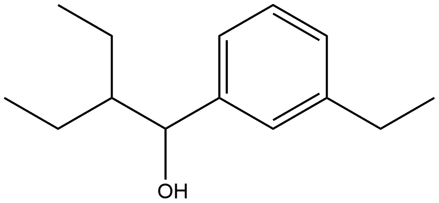 3-Ethyl-α-(1-ethylpropyl)benzenemethanol 结构式