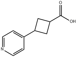 3-(吡啶-4-基)环丁烷-1-羧酸, 1506520-70-2, 结构式
