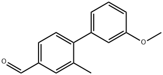 3'-Methoxy-2-methyl-[1,1'-biphenyl]-4-carbaldehyde 结构式