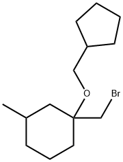 Cyclohexane, 1-(bromomethyl)-1-(cyclopentylmethoxy)-3-methyl-