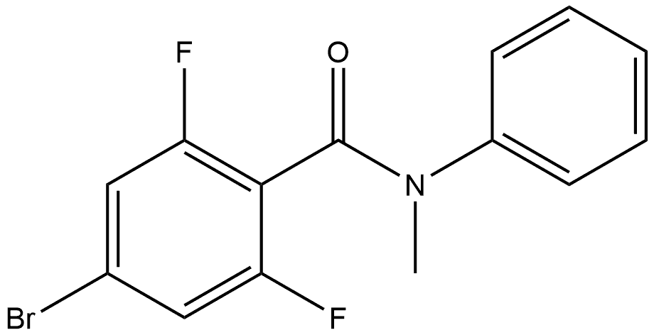 4-Bromo-2,6-difluoro-N-methyl-N-phenylbenzamide Structure