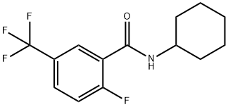 N-cyclohexyl-2-fluoro-5-(trifluoromethyl)benzamide Structure