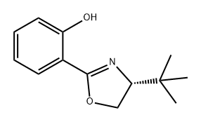 (R)-2-(4-(叔丁基)-4,5-二氢恶唑-2-基)苯酚, 150699-10-8, 结构式