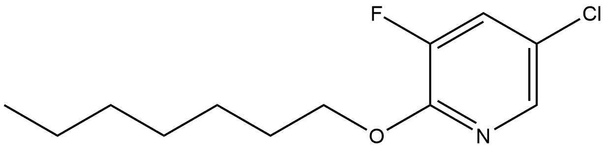 5-Chloro-3-fluoro-2-(heptyloxy)pyridine Structure
