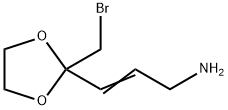 2-Propen-1-amine, 3-[2-(bromomethyl)-1,3-dioxolan-2-yl]- Struktur