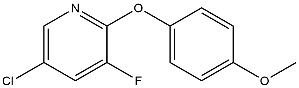 5-Chloro-3-fluoro-2-(4-methoxyphenoxy)pyridine Structure