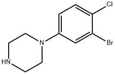 1-(3-bromo-4-chlorophenyl)piperazine Structure