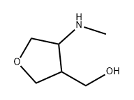 3-Furanmethanol, tetrahydro-4-(methylamino)- Structure