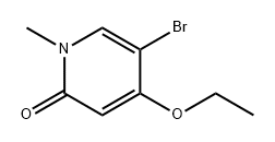 2(1H)-Pyridinone, 5-bromo-4-ethoxy-1-methyl-,1509935-49-2,结构式