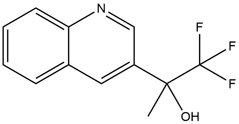 α-Methyl-α-(trifluoromethyl)-3-quinolinemethanol Structure