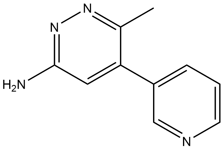 6-甲基-5-(3-吡啶基)哒嗪-3-胺, 1510305-57-3, 结构式