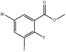 Methyl 5-bromo-2-fluoro-3-iodobenzoate Structure