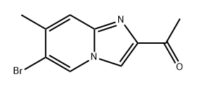 1-{6-bromo-7-methylimidazo[1,2-a]pyridin-2-yl}ethan-1-one 结构式