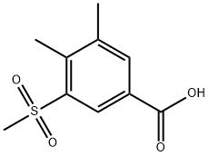 3-甲磺酰基-4,5-二甲基苯甲酸, 151104-66-4, 结构式