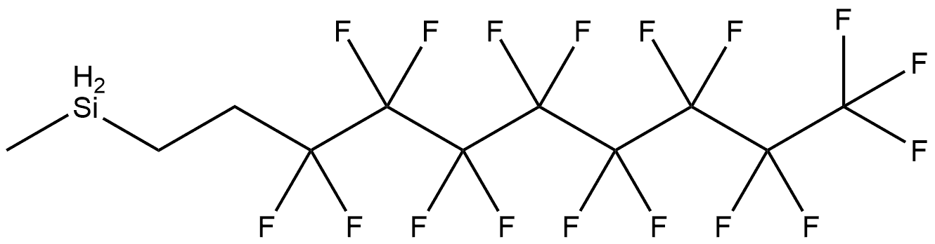 Silane, (3,3,4,4,5,5,6,6,7,7,8,8,9,9,10,10,10-heptadecafluorodecyl)methyl- Struktur