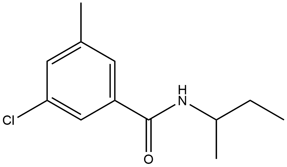3-Chloro-5-methyl-N-(1-methylpropyl)benzamide Structure
