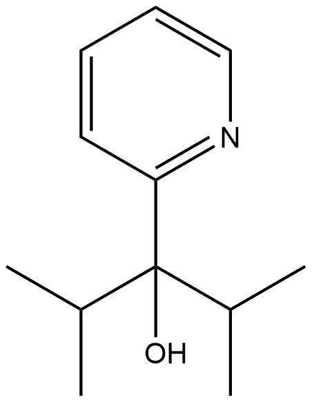 2,4-二甲基-3-(吡啶-2-基)戊烷-3-醇 结构式