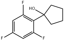 1-(2.4.6-三氟苯基)环戊醇 结构式