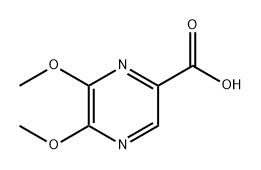 5,6-二甲氧基吡嗪-2-羧酸 结构式