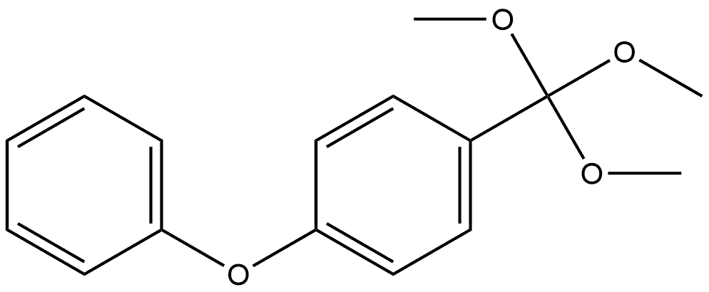1-Phenoxy-4-(trimethoxymethyl)benzene Structure