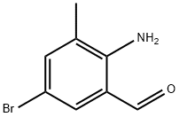 Benzaldehyde, 2-amino-5-bromo-3-methyl- Struktur