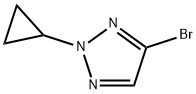 4-bromo-2-cyclopropyl-2H-1,2,3-triazole Structure