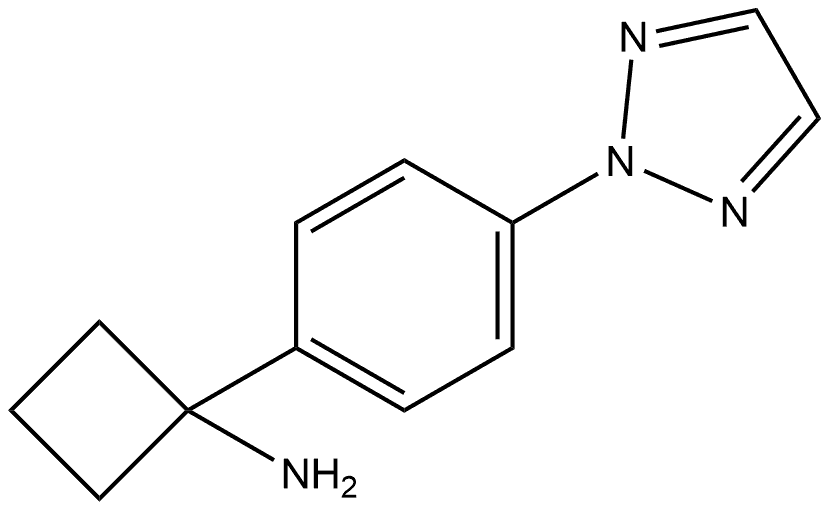 1-(4-(2H-1,2,3-三氮唑-2-基)苯基)环丁胺, 1515355-74-4, 结构式