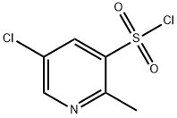 3-Pyridinesulfonyl chloride, 5-chloro-2-methyl- Struktur