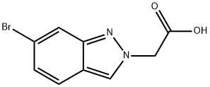 2-(6-Bromo-2H-indazol-2-YL)acetic acid Struktur