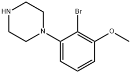 1-(2-bromo-3-methoxyphenyl)piperazine Structure