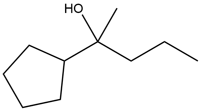 α-Methyl-α-propylcyclopentanemethanol Struktur