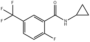 N-cyclopropyl-2-fluoro-5-(trifluoromethyl)benzamide Structure