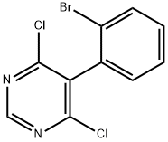 Pyrimidine, 5-(2-bromophenyl)-4,6-dichloro- Structure