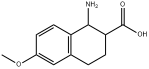 1-amino-6-methoxy-1,2,3,4-tetrahydronaphthalene-2-carboxylic acid Structure