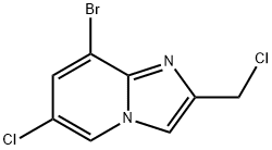 8-bromo-6-chloro-2-(chloromethyl)imidazo[1,2-a]pyridine Structure