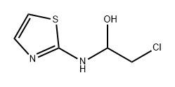Ethanol, 2-chloro-1-(2-thiazolylamino)- Structure