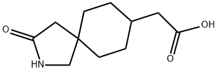 2-Azaspiro[4.5]decane-8-acetic acid, 3-oxo- Structure