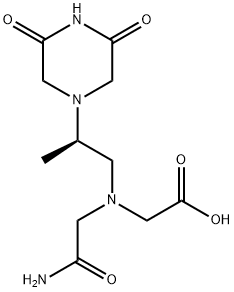 Glycine, N-(2-amino-2-oxoethyl)-N-[(2R)-2-(3,5-dioxo-1-piperazinyl)propyl]- Structure